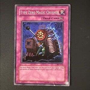 Yu-Gi-Oh! Type Zero Magic Crusher Pink Trap Card - Collectible Trading Card